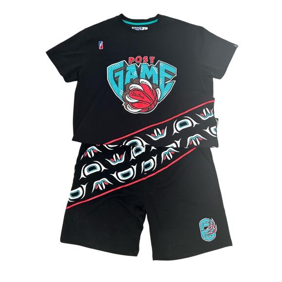 Post game Memphis grizzlies nba black shirt and short set size 3xl/4xl vintage - Picture 1 of 14